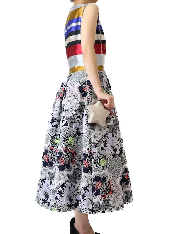 Ada&Vic（エイダアンドビック）  ストライプジャガードドレス（マルチカラー/サイズ38）