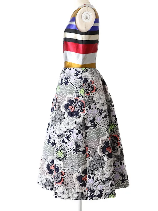 Ada&Vic（エイダアンドビック）  ストライプジャガードドレス（マルチカラー/サイズ38）