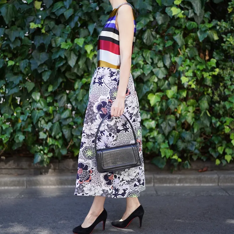 Ada&Vic（エイダアンドビック）  ストライプジャガードドレス（マルチカラー/サイズ38）