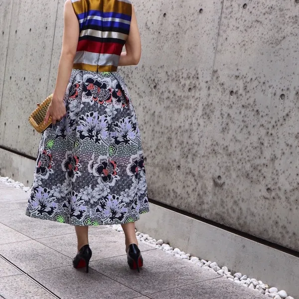 Ada&Vic（エイダアンドビック）  ストライプジャガードドレス（マルチカラー/サイズ38）