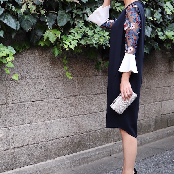 Mame Kurogouchi ボタニカルレーススリーブワンピース mame ボタニカル