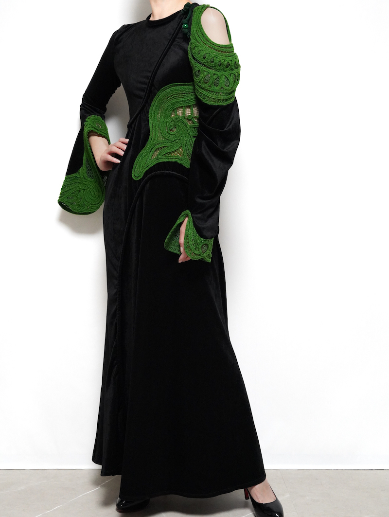 Mame Kurogouchi 刺繍入りロングドレス