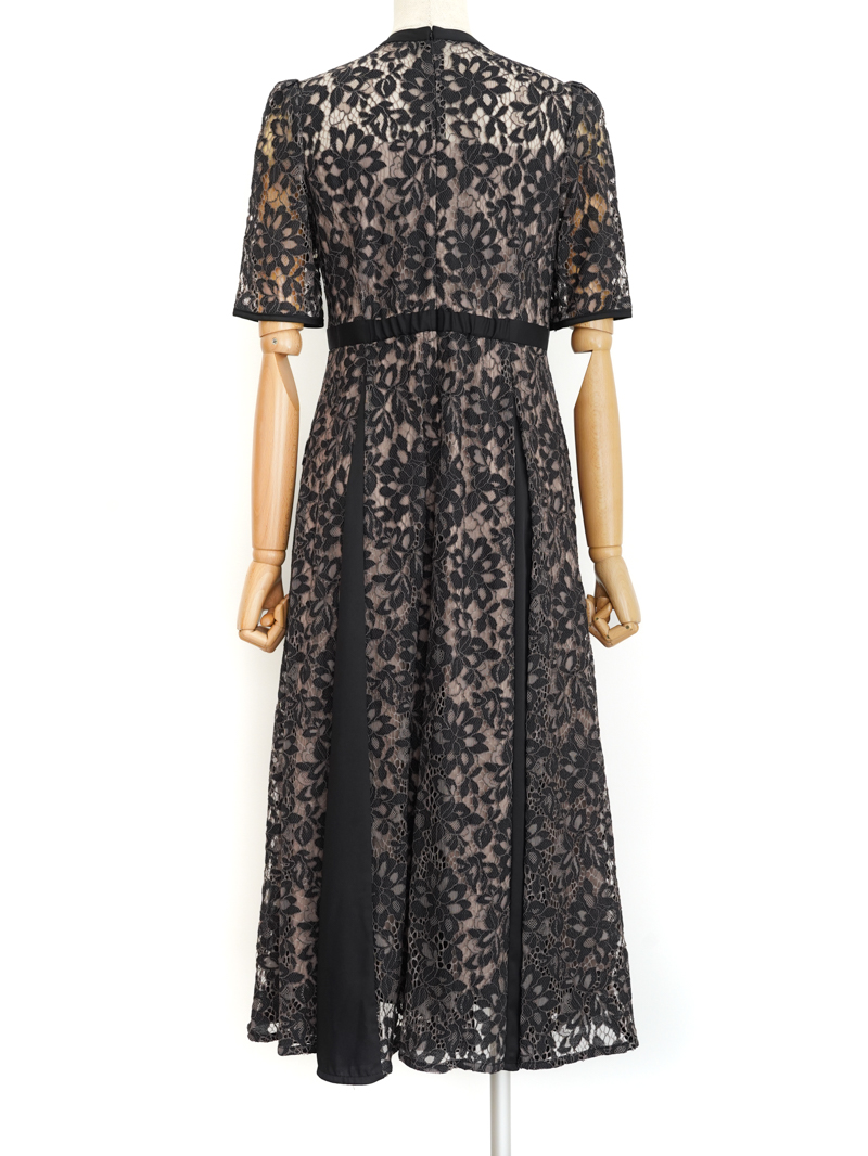 CELFORD（セルフォード） ドッキングデザインレースドレス  