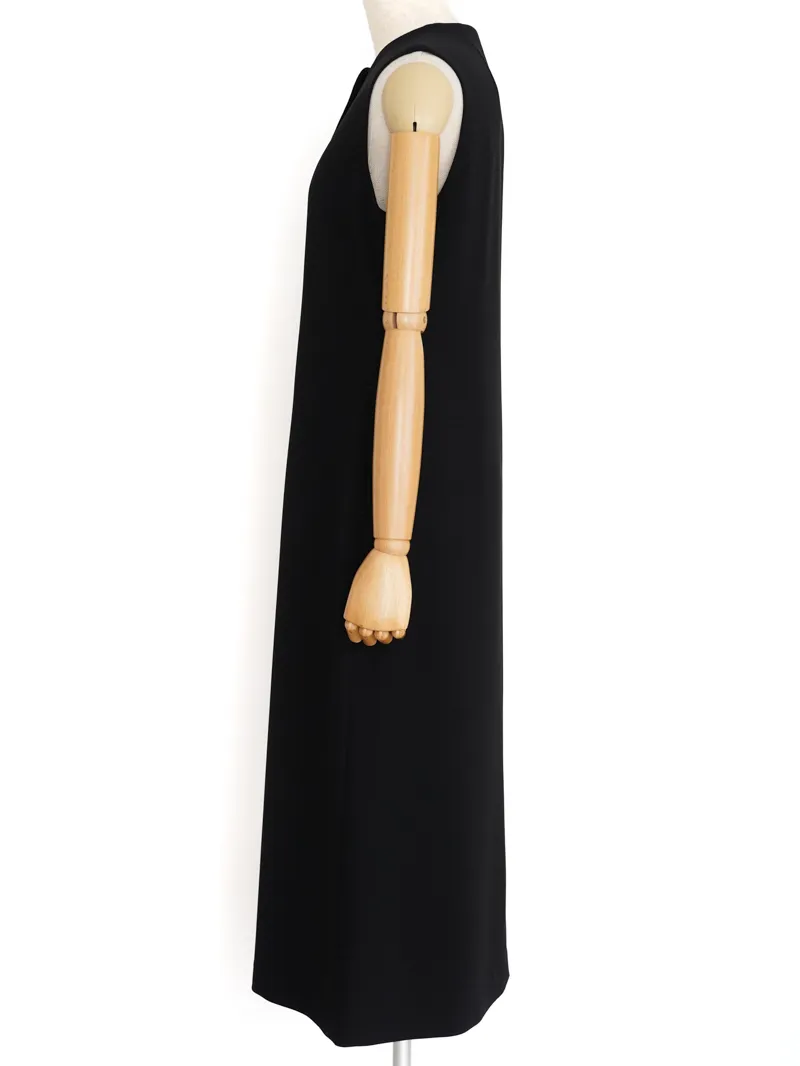 Mame Kurogouchi（マメ クロゴウチ）  エンブロイダードボタンホールスリーブレスドレス（ブラック/サイズ3）トルソー側面