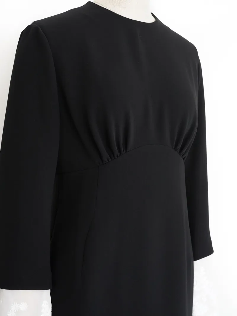 Mame Kurogouchi エンブロイダリー ドレス ワンピース Mame Kurogouchi（マメ クロゴウチ） エンブロイダリーカフスレース