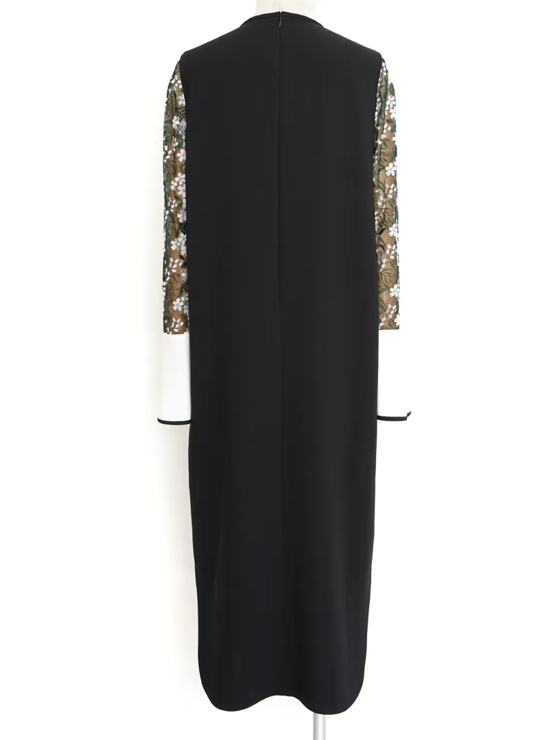 Mame Kurogouchi（マメ クロゴウチ） フローラルレーススリーブ