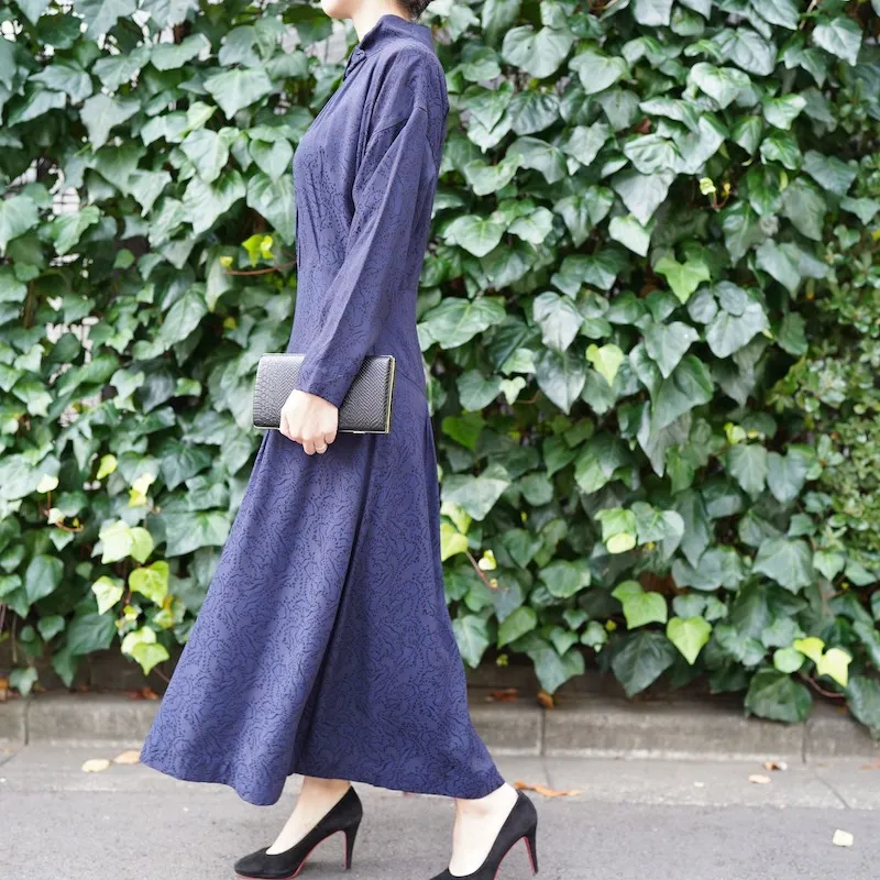 NO BRAND  型押しフェイクスキンバッグ（ブラック）