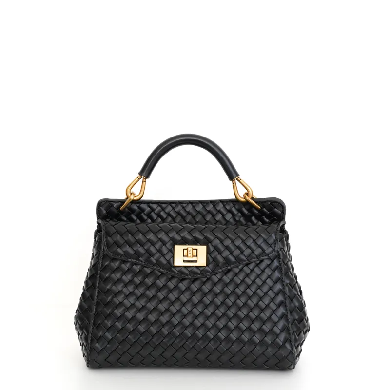 JW PEI（ジェイダブリューペイ）  トップハンドルクラシックバッグ（ブラック）