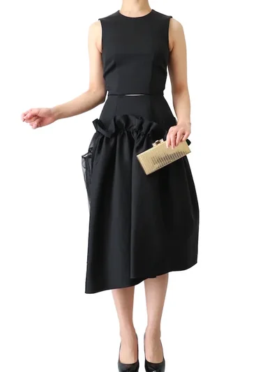 Simone Rocha（シモーネ ロシャ）  ブラックチュールドレス（ブラック/サイズUK4）