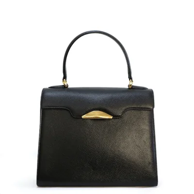 Oscar de la Renta（オスカー デ ラ レンタ）  型押しハンドバッグ