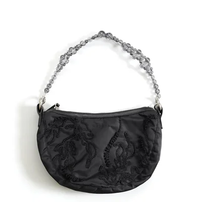 MURRAL（ミューラル）  Sea pea embroidered bag（ブラック）