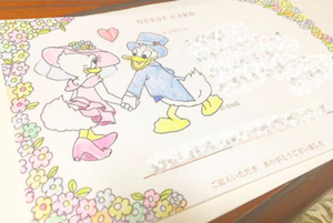 ディズニーブック ロイヤリティフリードナルド デイジー イラスト 結婚式