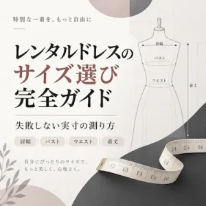 レンタルドレスのサイズ選び完全ガイド｜失敗しない実寸の測り方