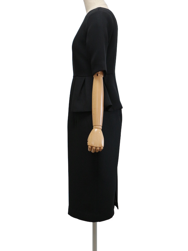 CELFORD（セルフォード） ペプラムタイトワンピース（ブラック/サイズ36）｜レンタルドレス THE DRESS