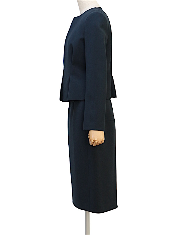 YOKO CHAN（ヨーコチャン） ノーカラースーツ（ネイビー/サイズ38）｜レンタルドレス THE DRESS