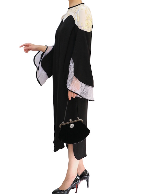mame kurogouchi シルクラメIラインドレス ワンピース - ロングワンピース