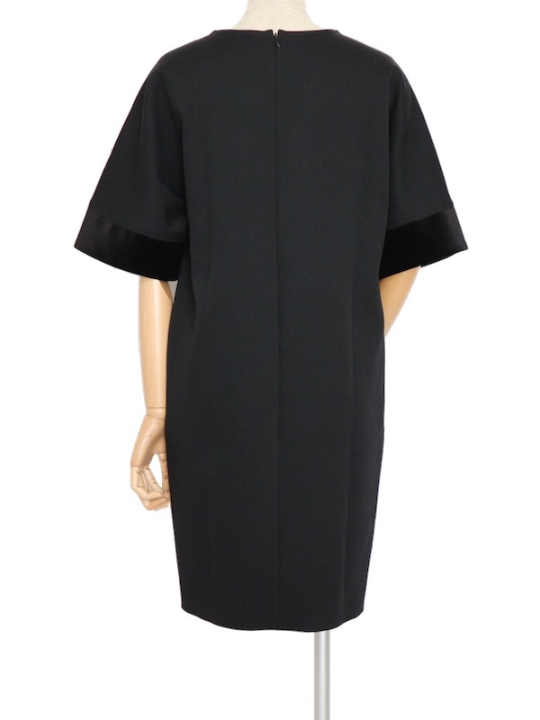 Stella McCartney（ステラ マッカートニー） ツイルコクーンシフトドレス（ブラック/サイズ36）｜レンタルドレス THE DRESS