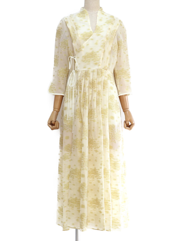 Mame Kurogouchi（マメ クロゴウチ） ペディセルジャガードドレス（イエロー/サイズ2）｜レンタルドレス THE DRESS
