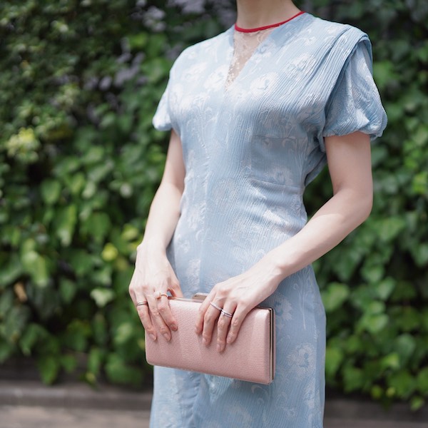 Mame Kurogouchi（マメ クロゴウチ） カーネーションウィローロングドレス（ブルー/サイズ1）｜レンタルドレス THE DRESS