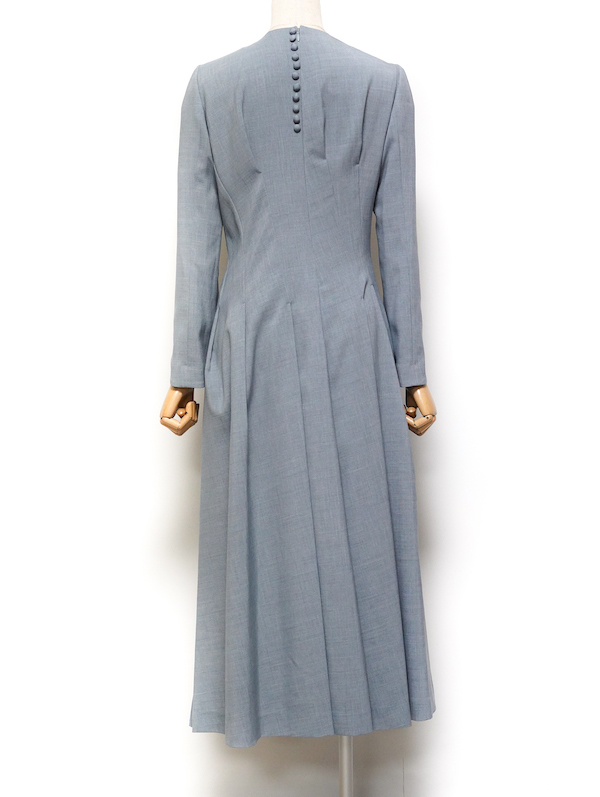 Mame Kurogouchi（マメ クロゴウチ） カーブプリーツドレス（グレー/サイズ2)｜レンタルドレス THE DRESS