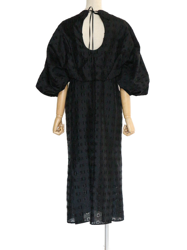 Mame Kurogouchi（マメ クロゴウチ） フローラルカットジャガードドレス（ブラック/サイズ1）｜レンタルドレス THE DRESS
