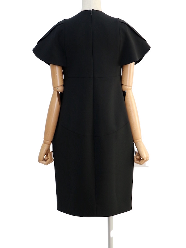 YOKO CHAN（ヨーコチャン） フレアスリーブパールスリットラインドレス（ブラック/サイズ36）｜レンタルドレス THE DRESS